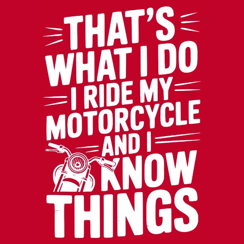 C’est ce que je fais, je roule à moto