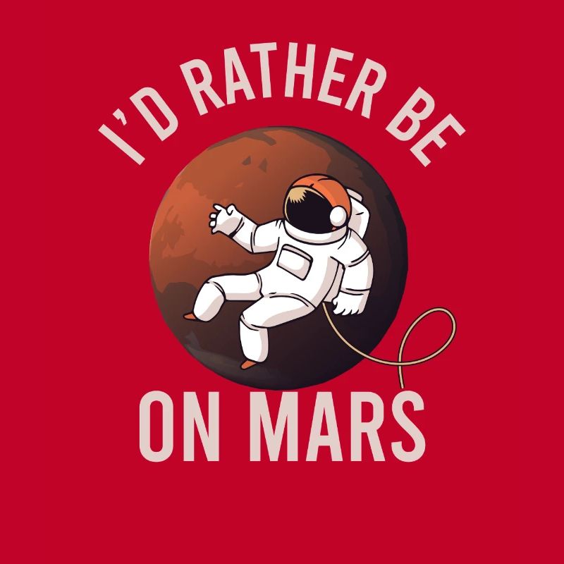 Mars planète espace fusée vintage