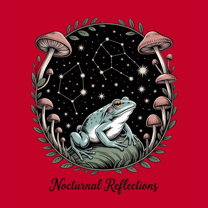 Reflets nocturnes Grenouille Illustration