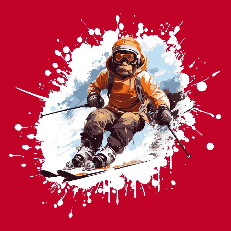 Monkey Ski Skiing