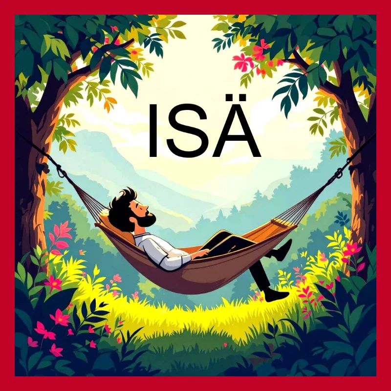 Dad in a hammock