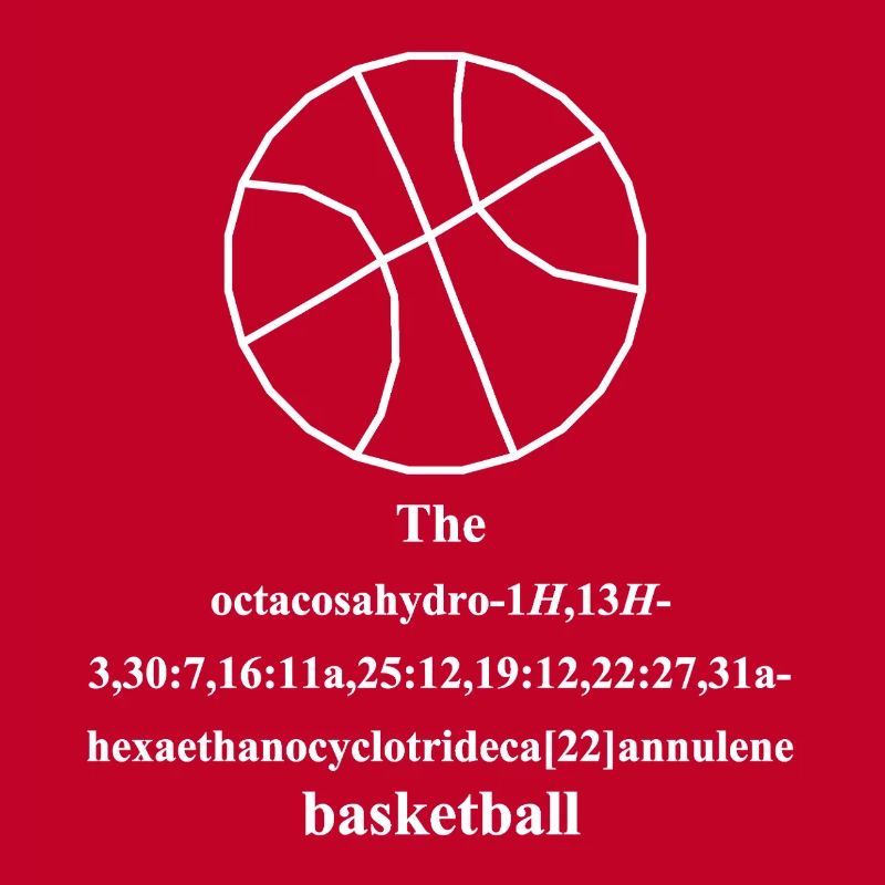 Basketball Molecule - IUPAC Nomenclature - Nerd Humor