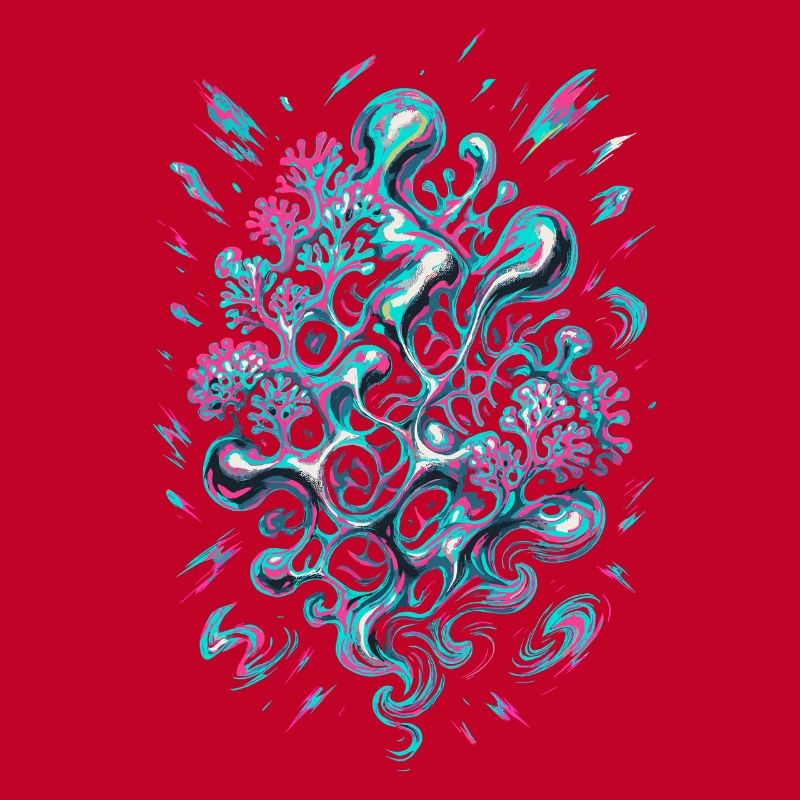 Corail abstrait AI