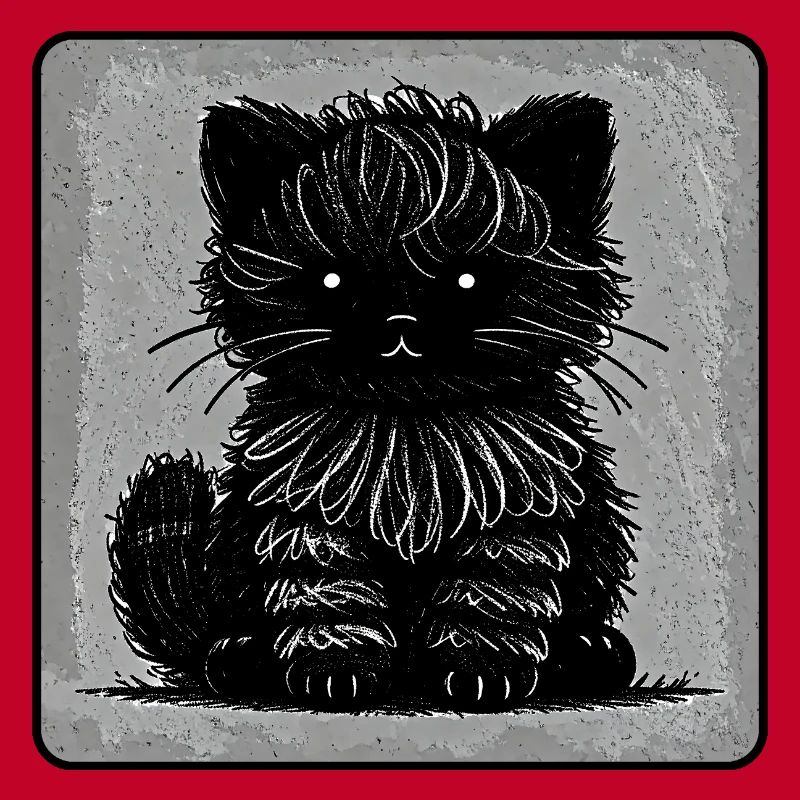 Chat flou (Monochrome)
