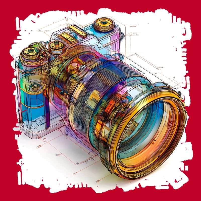 Digitalkamera als CAD-Design Blaupause