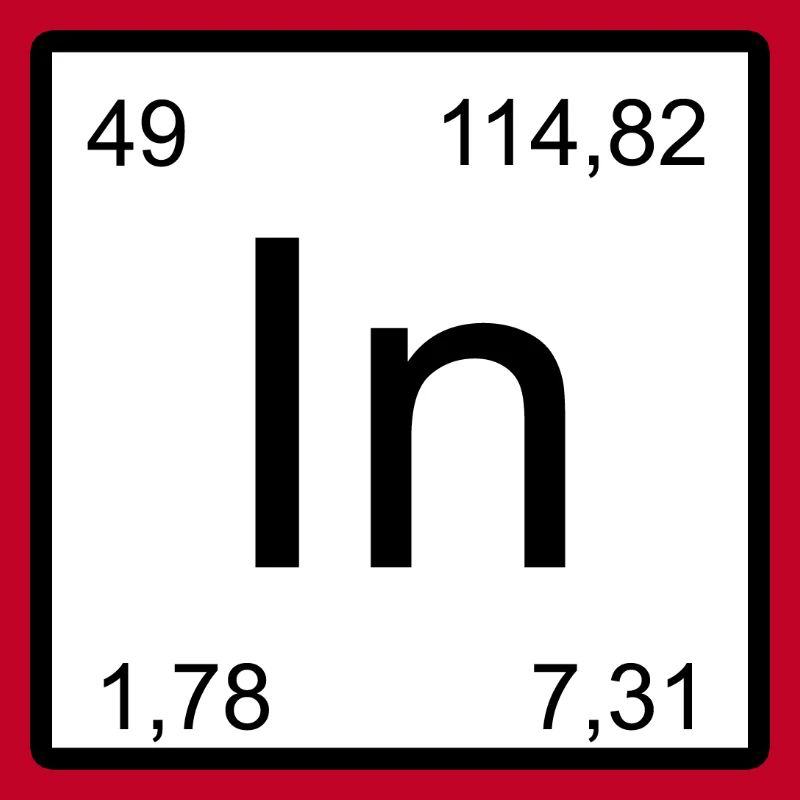 Indium Minimal Element Typography