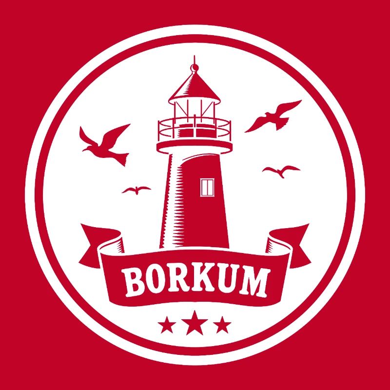 Leuchtturm Borkum Maritimes Emblem