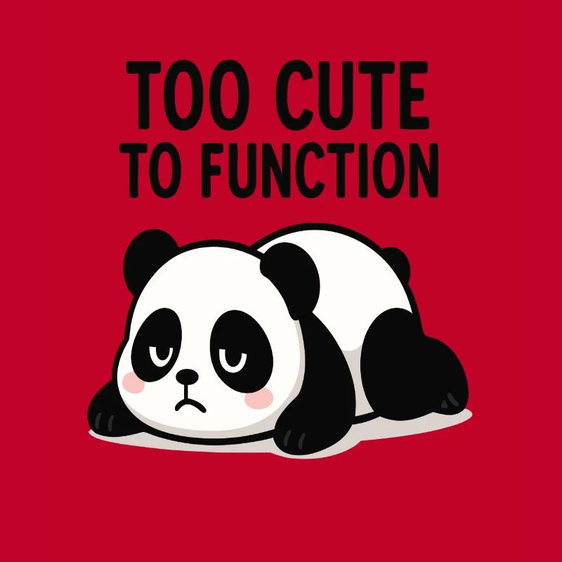 Too Cute To Function Panda