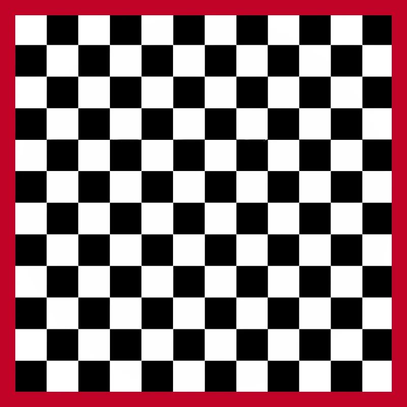 Black and White Chess Square