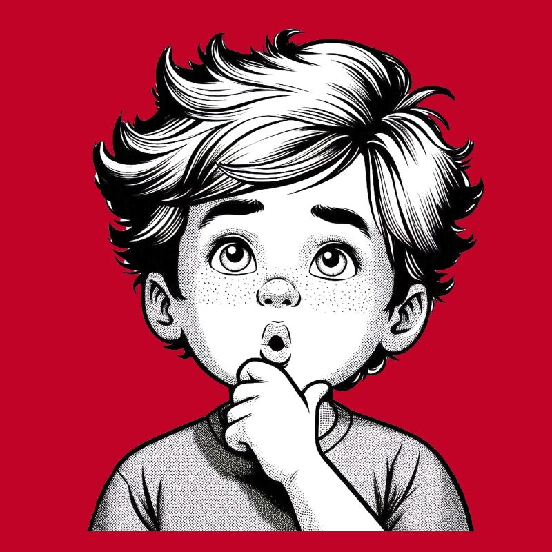 Surprised Thoughtful Boy | Thoughtful Boy