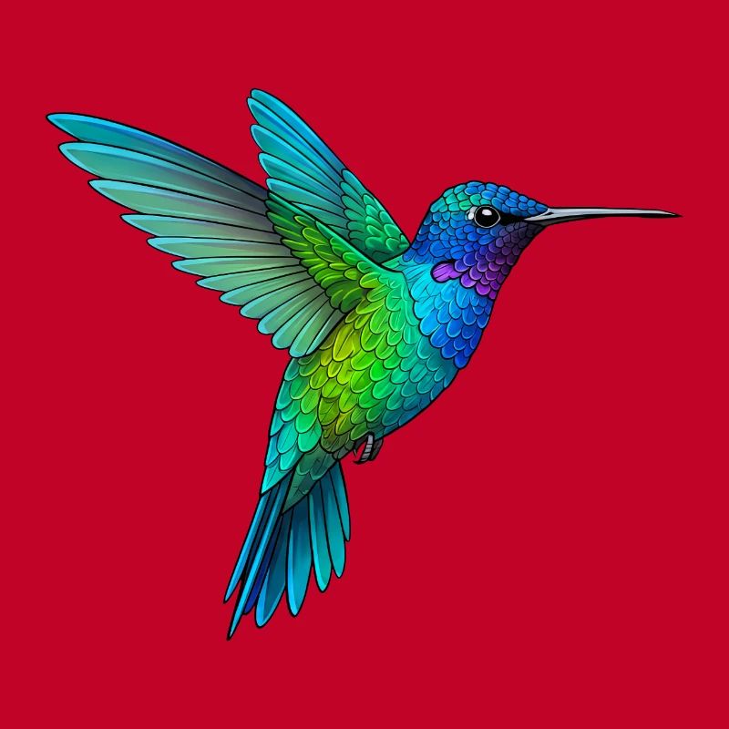 Rainbow Hummingbird Flight