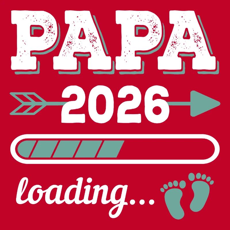 Papa 2026 Loading Werdender Vater Geschenkidee