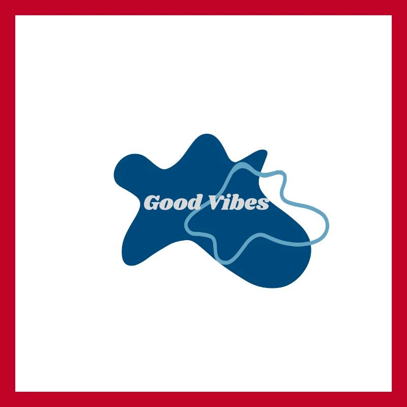 Gute Vibes Blau Logo