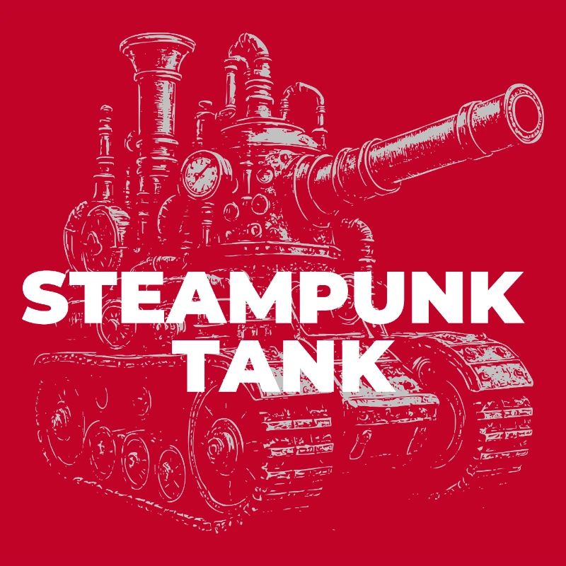 Steampunk Tank Gearwork Imprimer