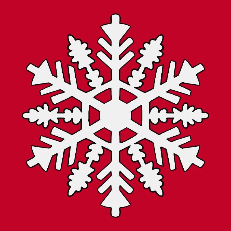 Schneeflocken-Silhouette