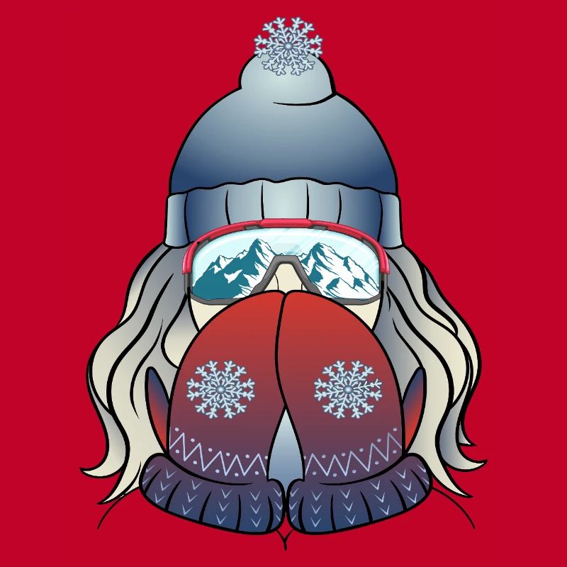 Fille d’hiver avec flocon de neige