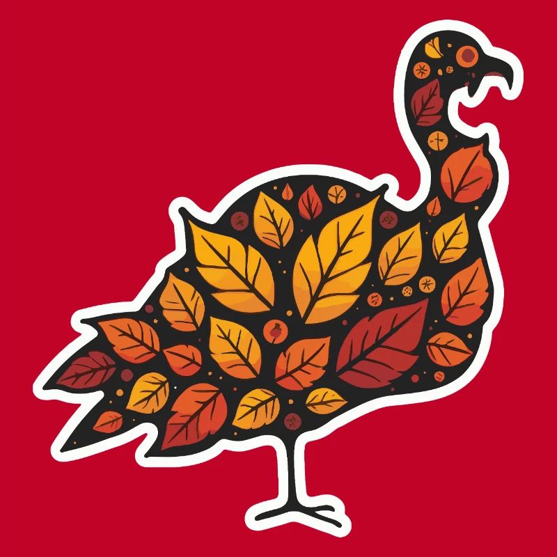 Herbstblatt Truthahn