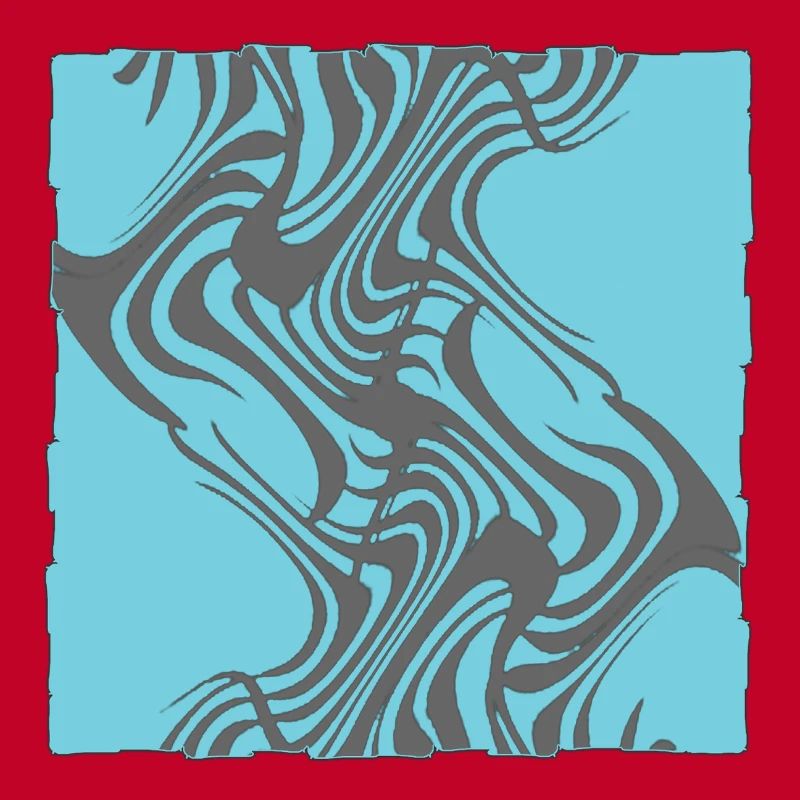 Zebra Pattern Cyan