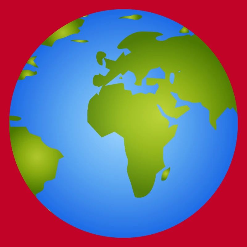 Terre bleue - Illustration de globe élégante