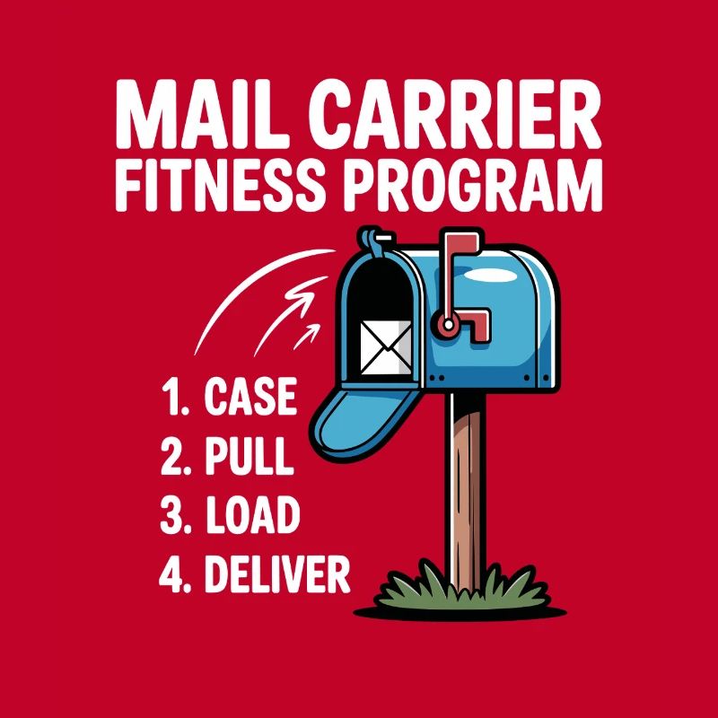 Funny Mail Carrier Mailman I Fitness Programm Post
