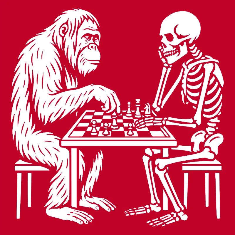 Primate vs Skeleton Chess Duel
