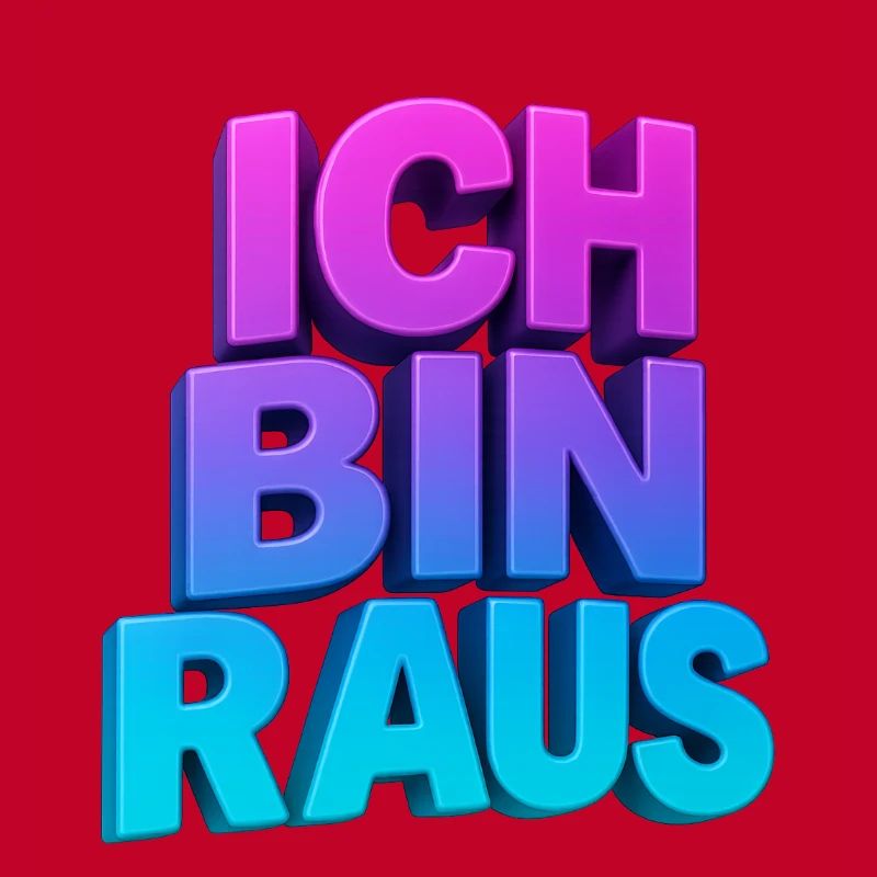 Ich Bin Raus 3D Gradient