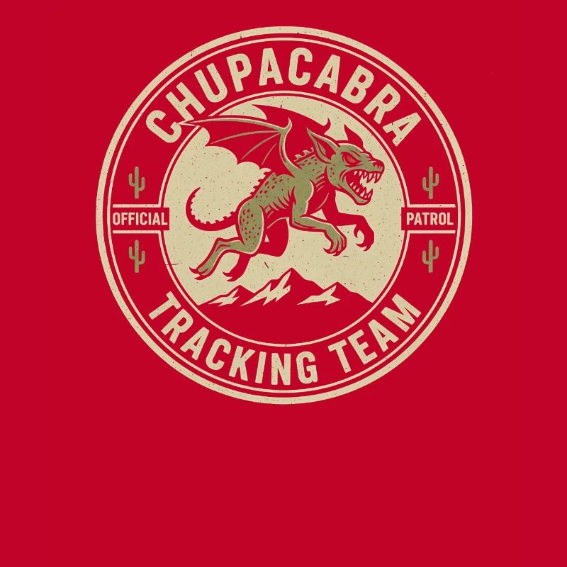 Chupacabra Pursuit Team Funny Cryptid Chupac
