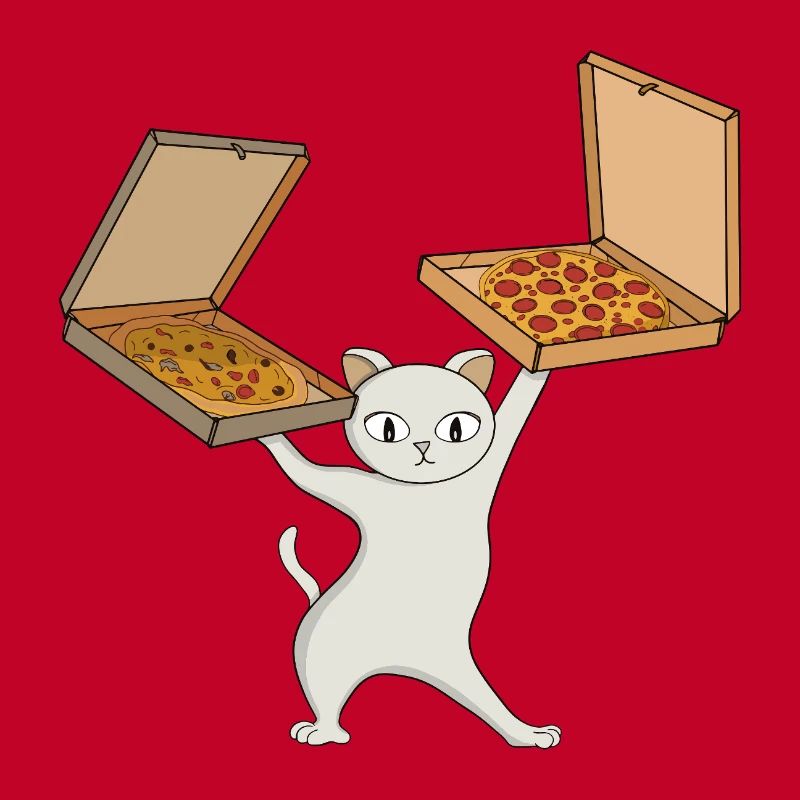 Pizza Paws Cat Juggling Pies