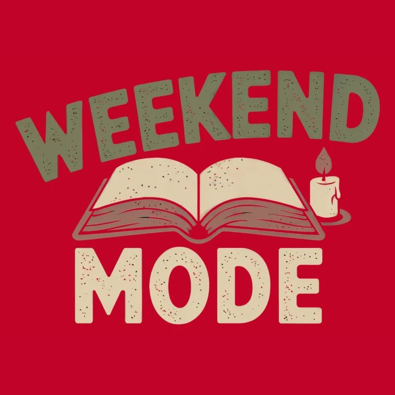 Weekend Mode – Cozy Buch & Kerze