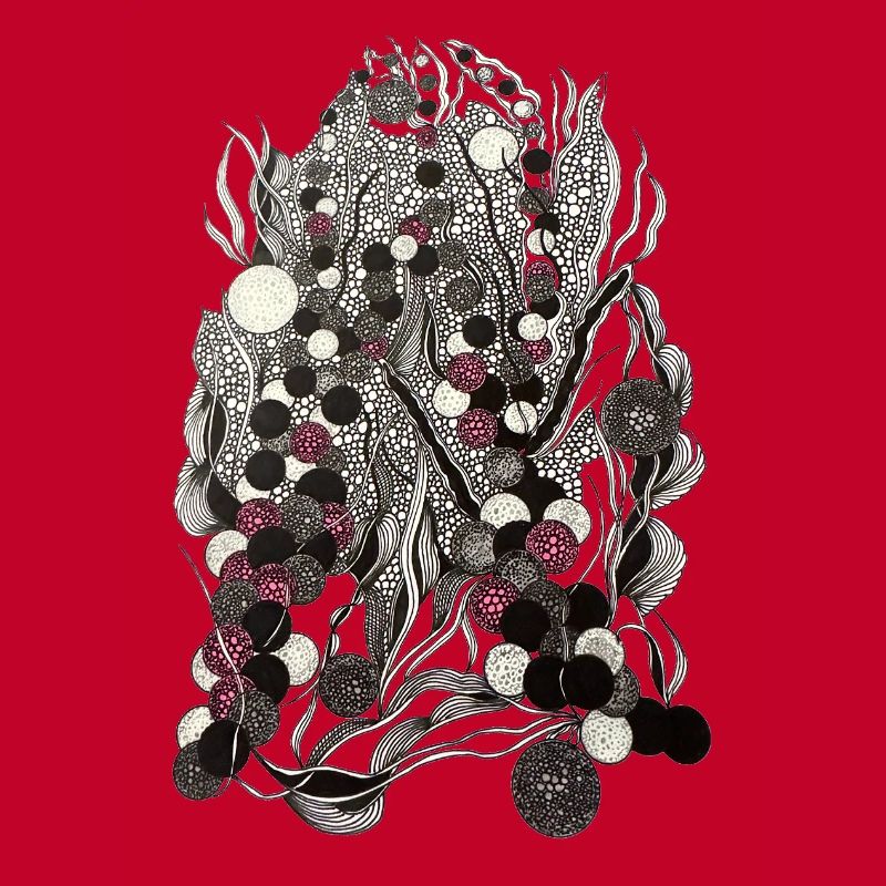 Monochrome Botanical Dotted Fabrics