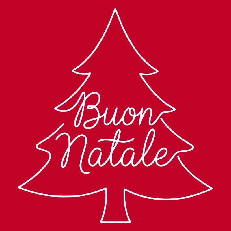 Conception du sapin de Noël Buon Natale