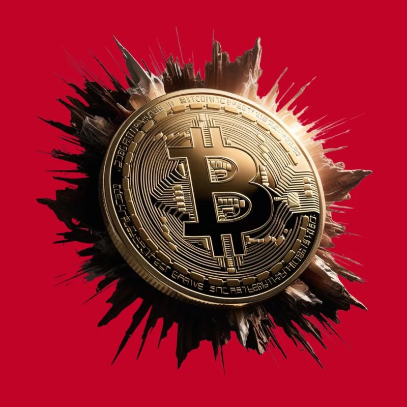 Bitcoin Münzkunst Explosion