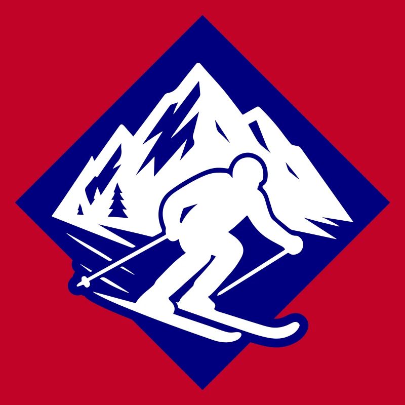 Ski Sport Silhouette Mountains