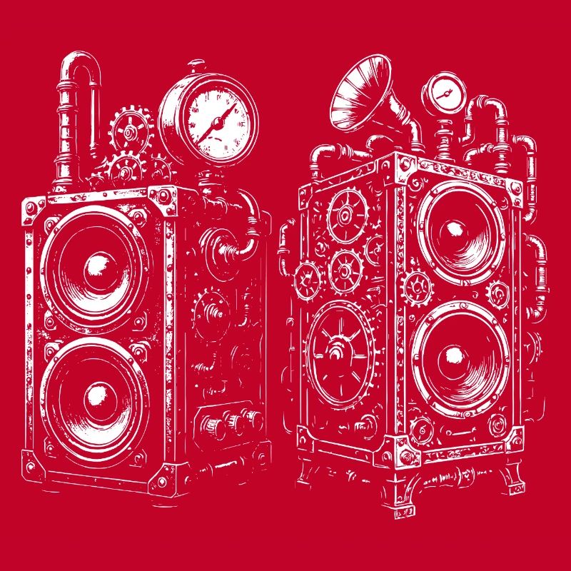 Steampunk Gear Speakers