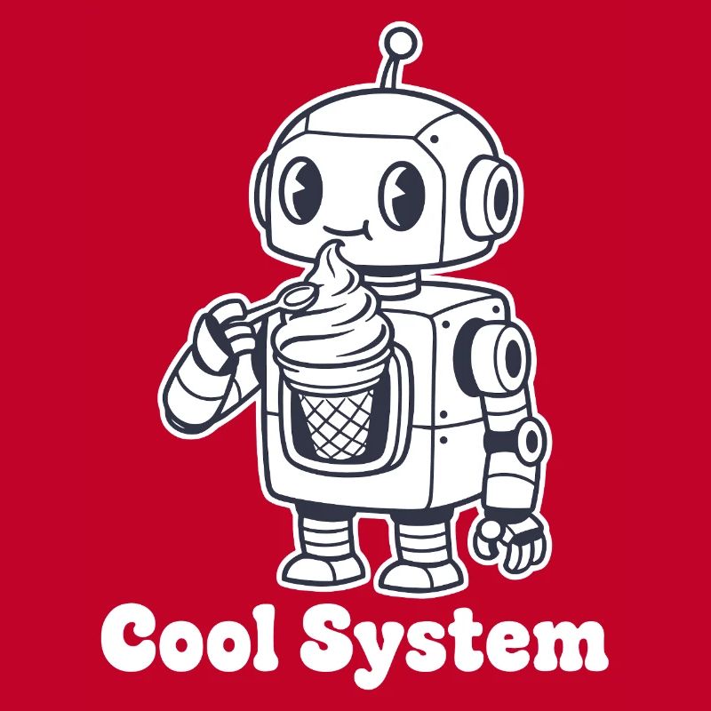 Roboter mit Eiscreme