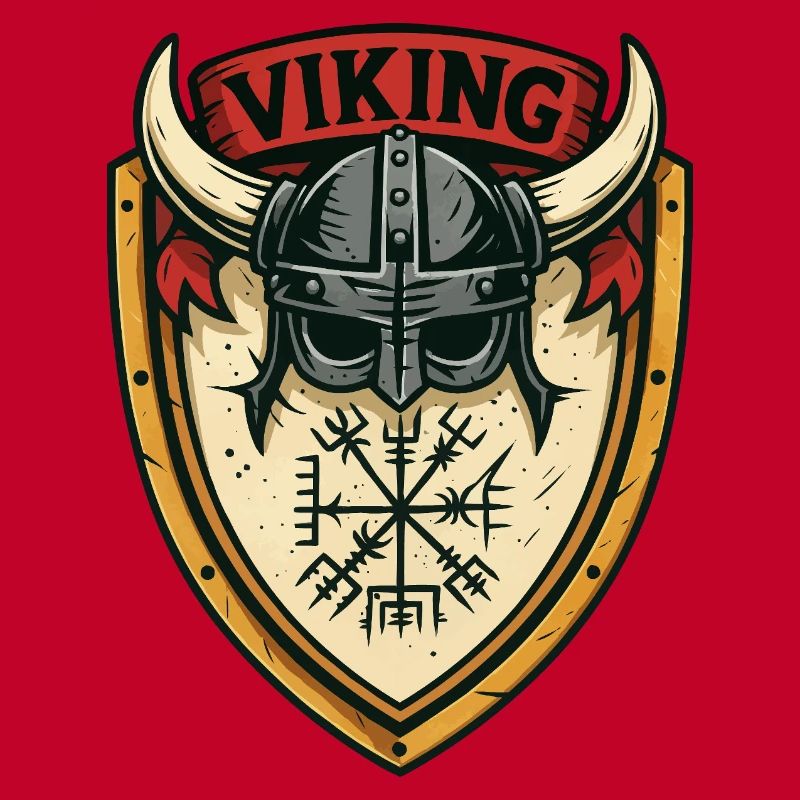 Viking Shield Helmet Emblem