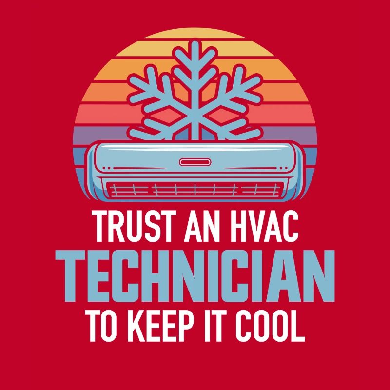 HVAC Techniker Retro Klima Experte Design Profis