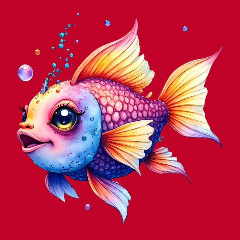 Lebendiger Regenbogenwassermann