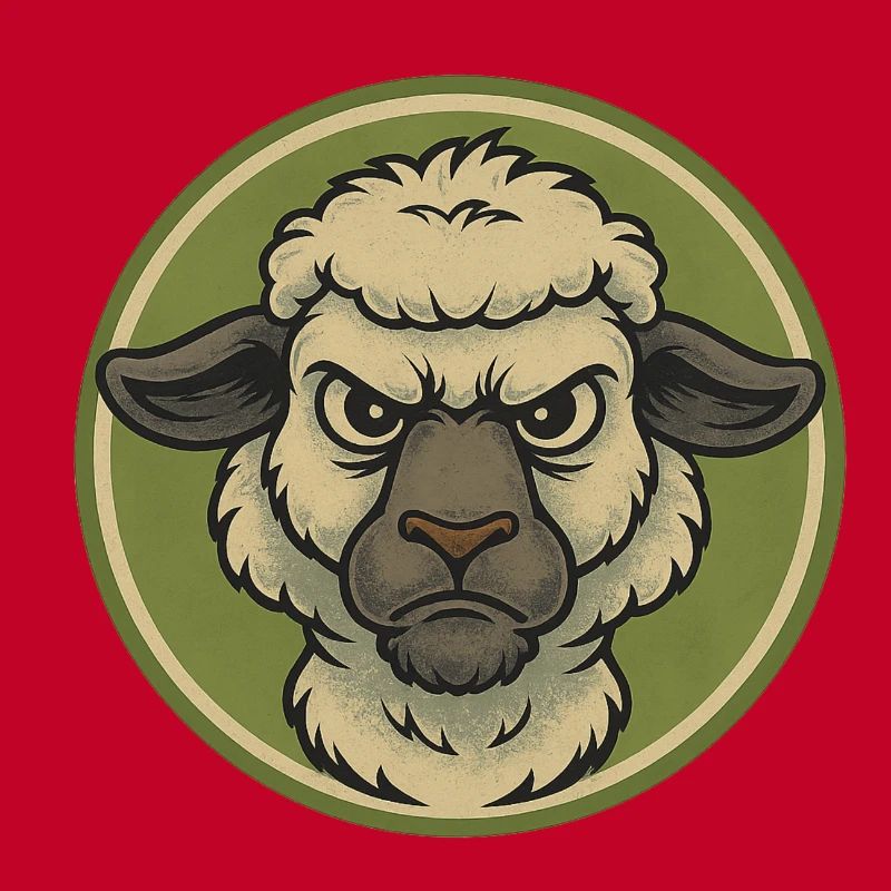 Wütendes Schaf Emblem