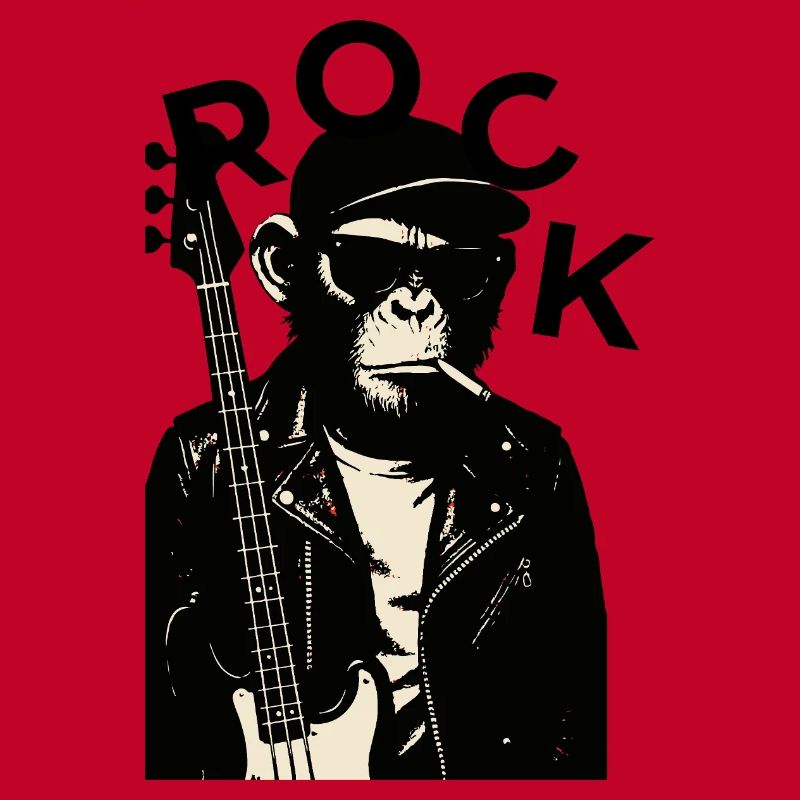 Monkey Biker Guitariste de rock