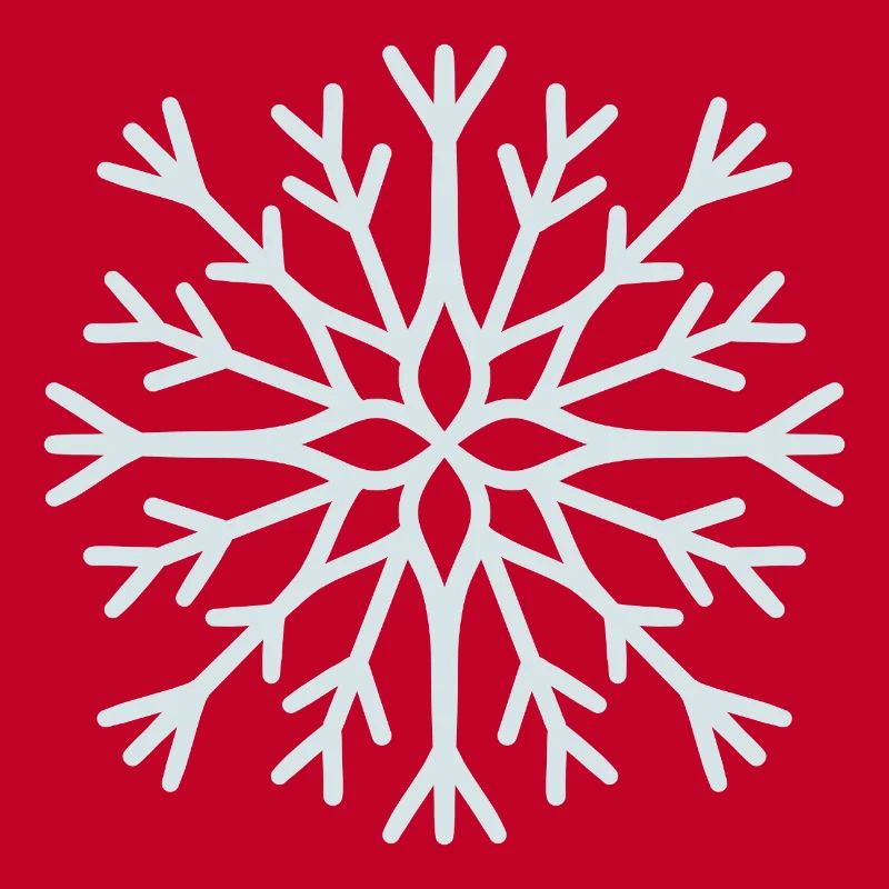 Flocon de neige géométrique glacé