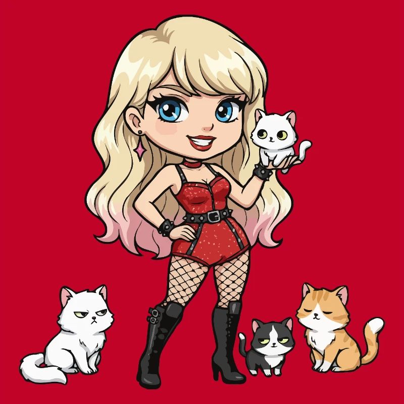 Rock Star with Cats