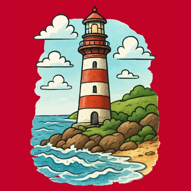 Lighthouse on the coastal path