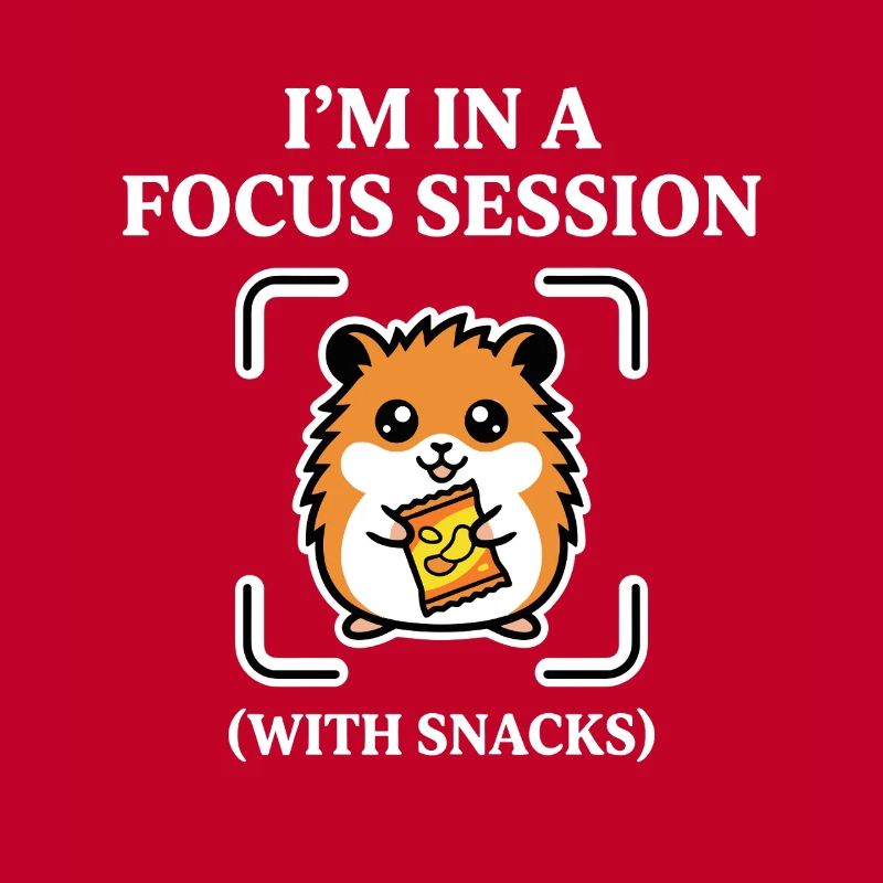 Séance de concentration avec des snacks Humour de hamster