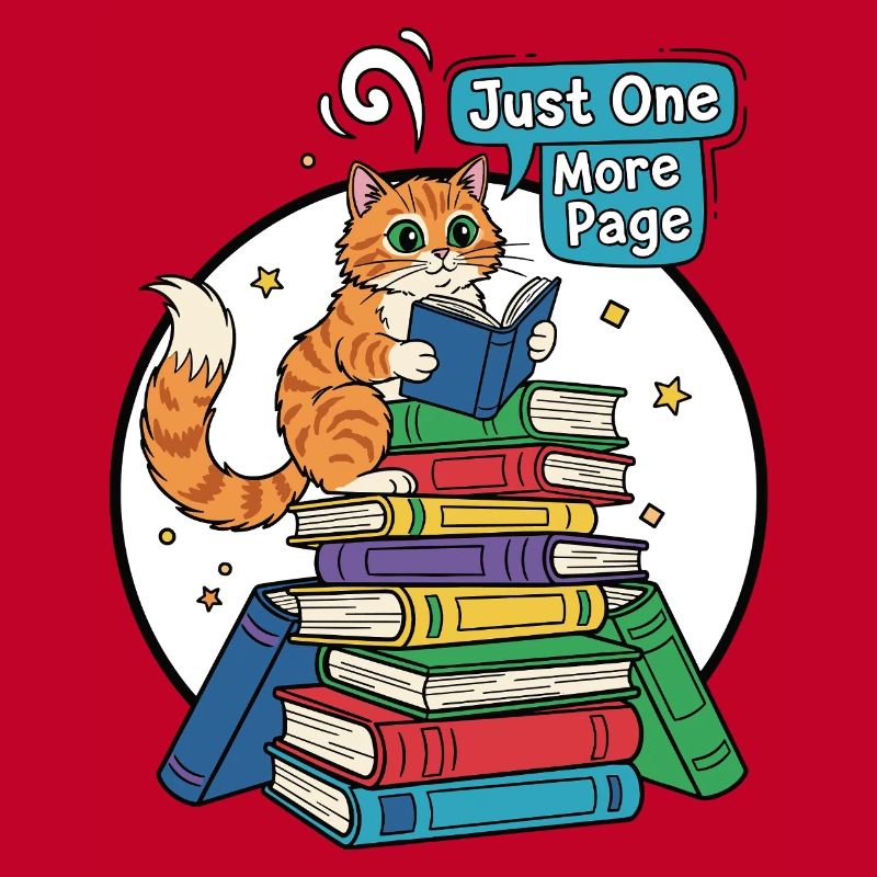 Cat reader: Just one more page