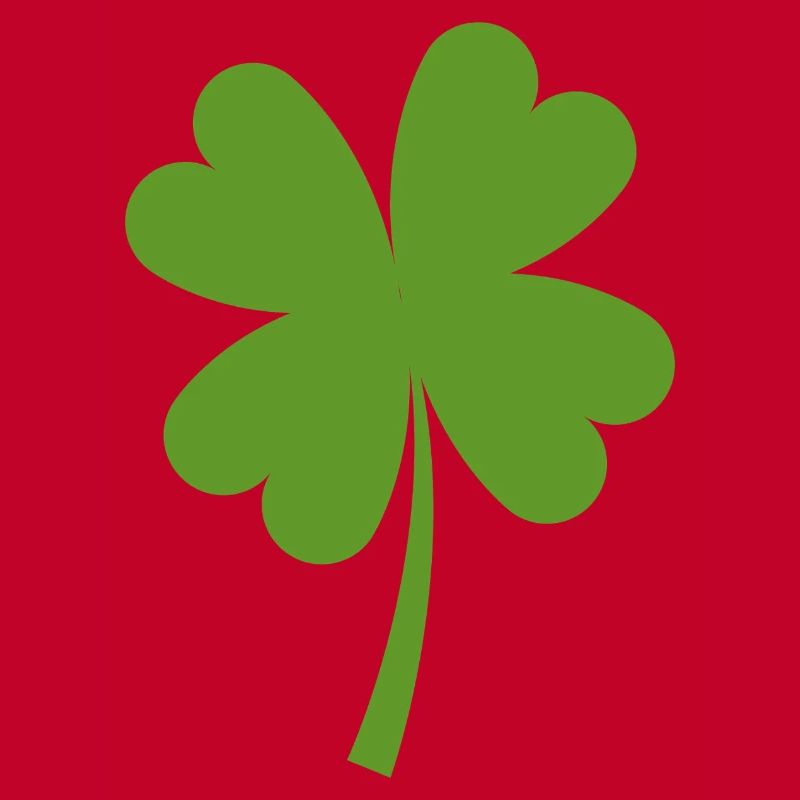 Solid four-leaf clover