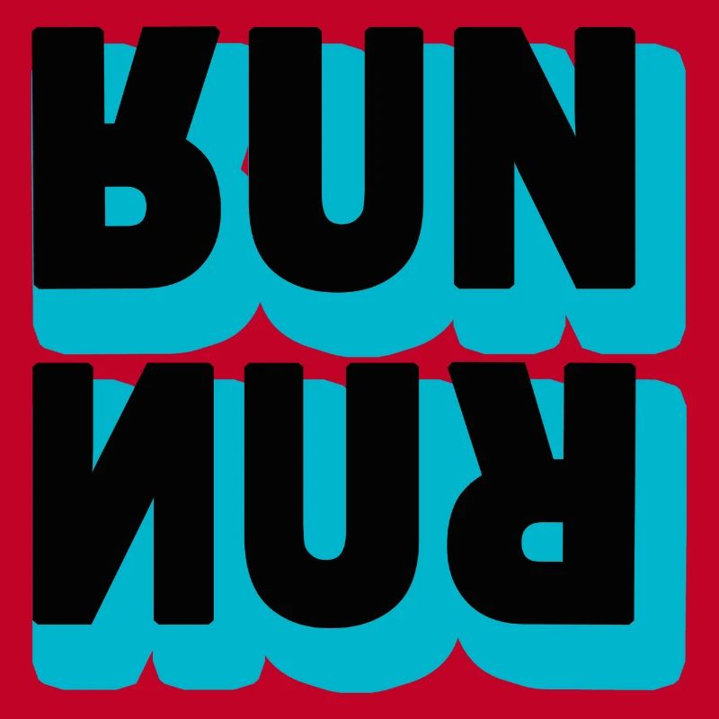 Course à Pied Run Typographie