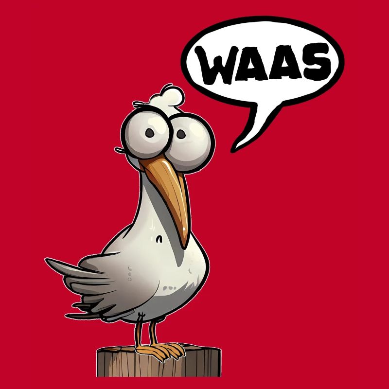 Möwe Möwen Kein Bock Lust Spruch Waas