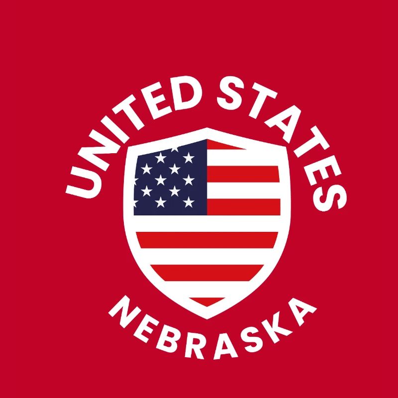 Nebraska Flag Shield Patch