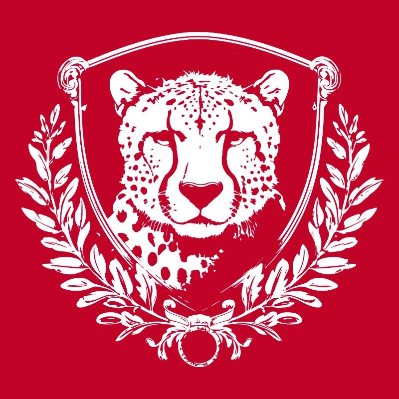 Phoque léopard avec laurier